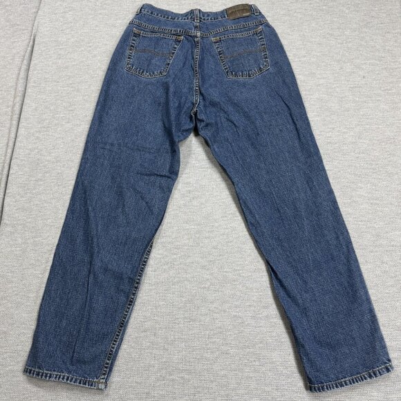 St Johns Bay Womens Blue Denim Jeans High Rise Relaxed Fit Cotton Size 12 30x30 - Picture 2 of 12